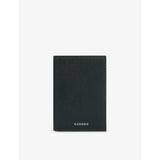 Sandro Logo-embossed faux-leather card holder