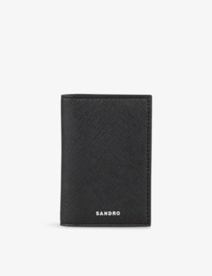 Sandro Logo-embossed Faux-leather Card Holder
