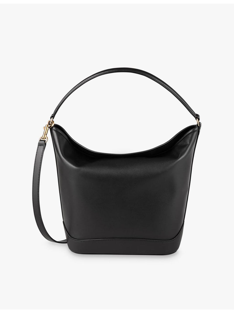 Sandro slouchy leather shoulder bag, imported from the UK