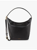 Sandro slouchy leather shoulder bag, imported from the UK