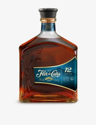 Flor de Cana 12 year Nicaraguan rum 700ml bottle, UK version