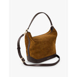Sandro suede and leather shoulder bag, imported from the UK