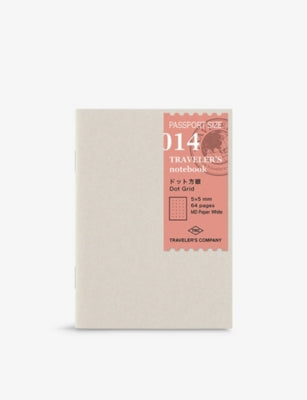 Traveler's Company dot-grid refill notebook passport size, UK version