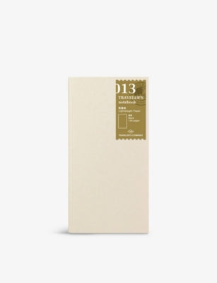 Traveler's Company saddle-stitched paper notebook refill 128 pages (British brand)