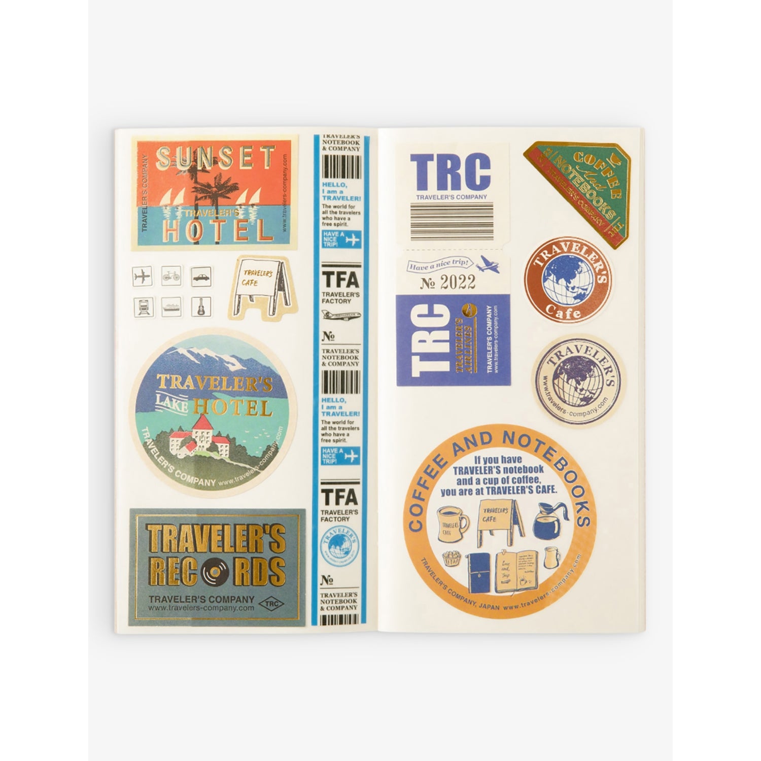 Traveler's Company sticker release notebook refill 32 pages, UK version