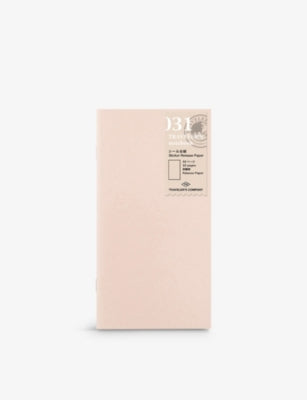 Traveler's Company sticker release notebook refill 32 pages, UK version