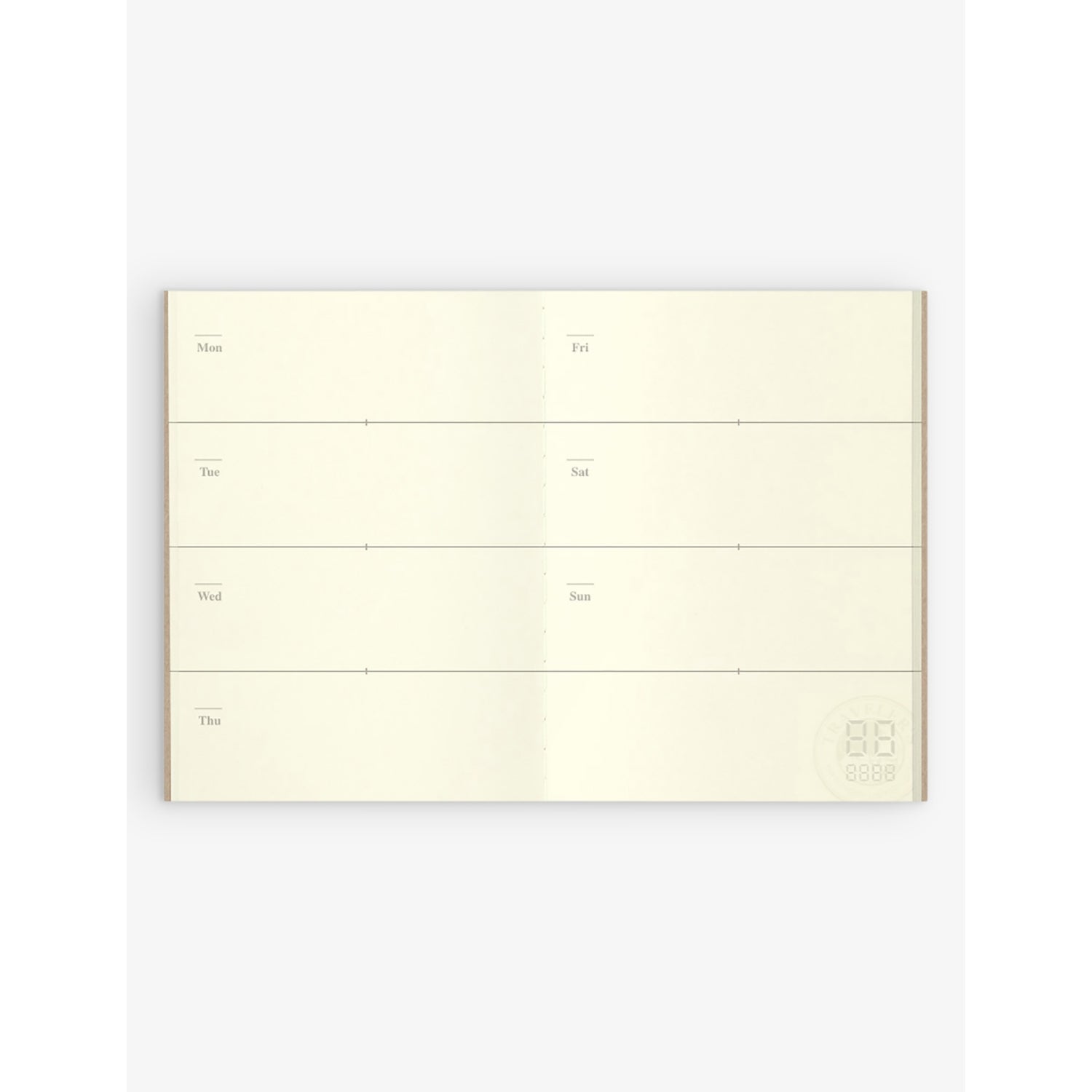 TRAVELER'S COMPANY passport weekly diary refill 64 pages, UK version