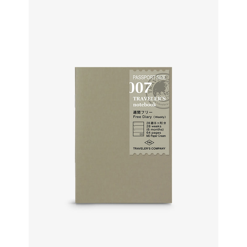 TRAVELER'S COMPANY passport weekly diary refill 64 pages, UK version