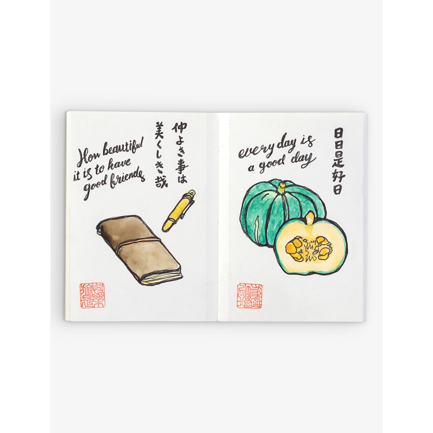 TRAVELER'S COMPANY passport watercolour notebook refill, imported from the UK