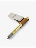 TRAVELER'S Company leather and metal pen holder - British product