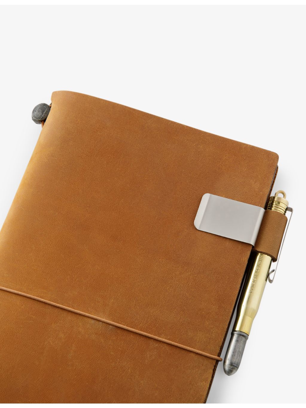 TRAVELER'S Company leather and metal pen holder - British product