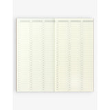 TRAVELER'S COMPANY weekly vertical diary refill 21cm x 10cm, UK version