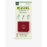 XS Square tape measure 1.5m - DARK RED