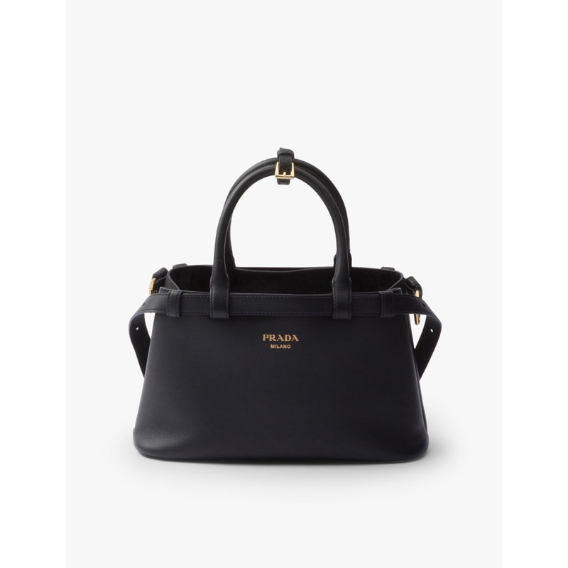 Prada Buckle small leather tote bag