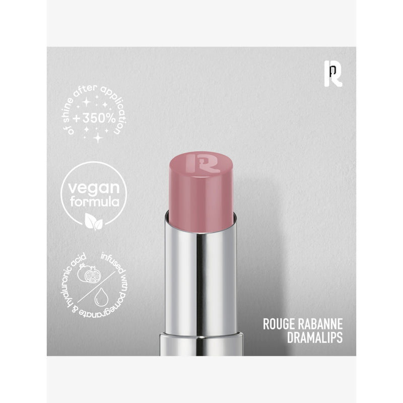 Rabanne Dramalips Glassy highly pigmented lipstick 3.4g - British product