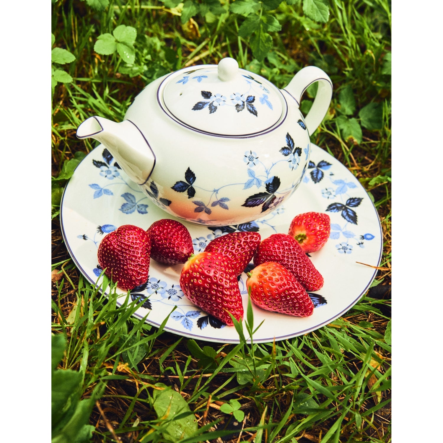 Wedgwood bone china plate Wild Strawberry 20cm, imported from the UK