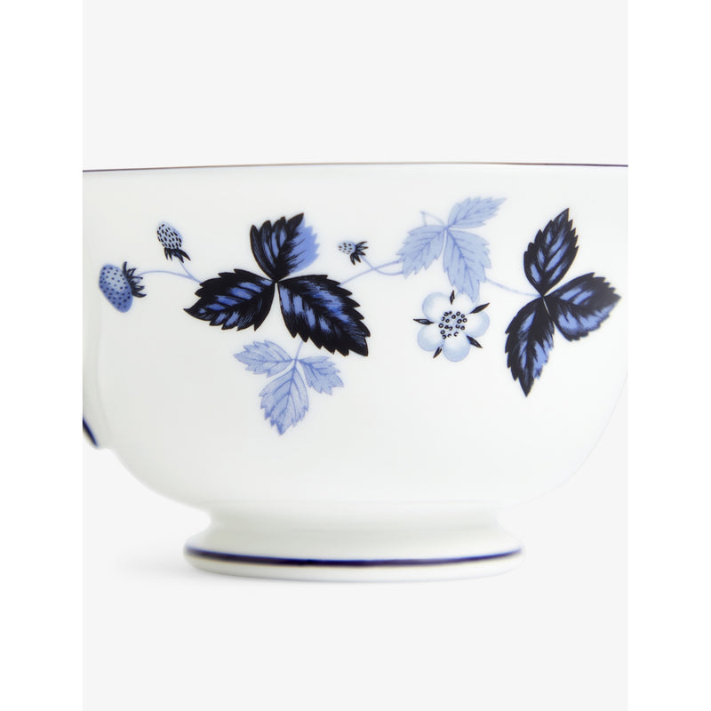 Wedgwood Wild Strawberry bone china teacup and saucer, imported from the UK