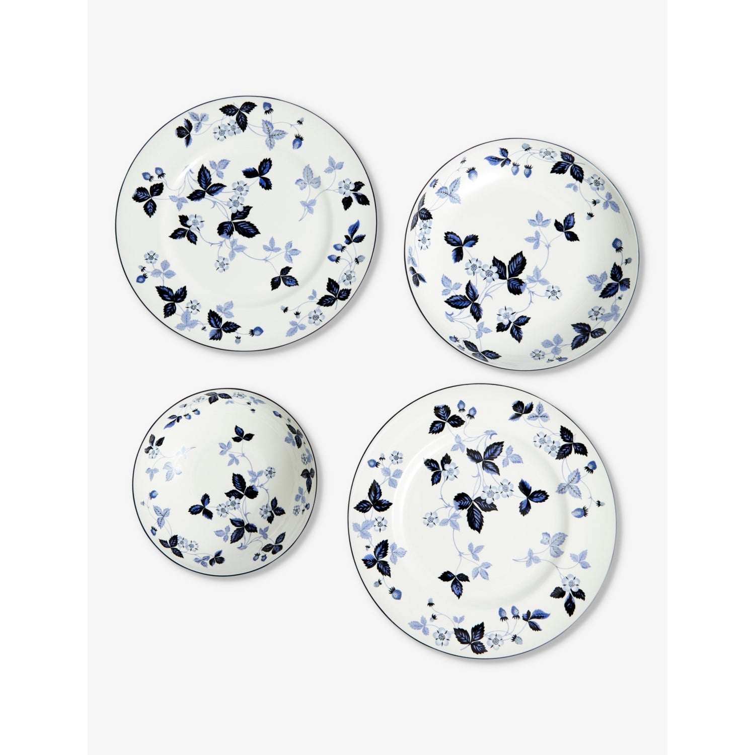 Wedgwood Wild Strawberry Inky Blue 8-piece dinnerware set, UK version