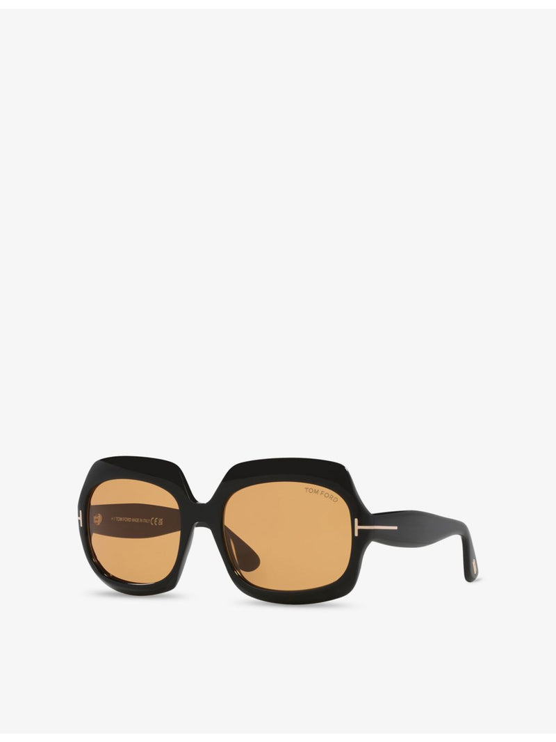 Tom Ford irregular-frame acetate sunglasses (British brand)