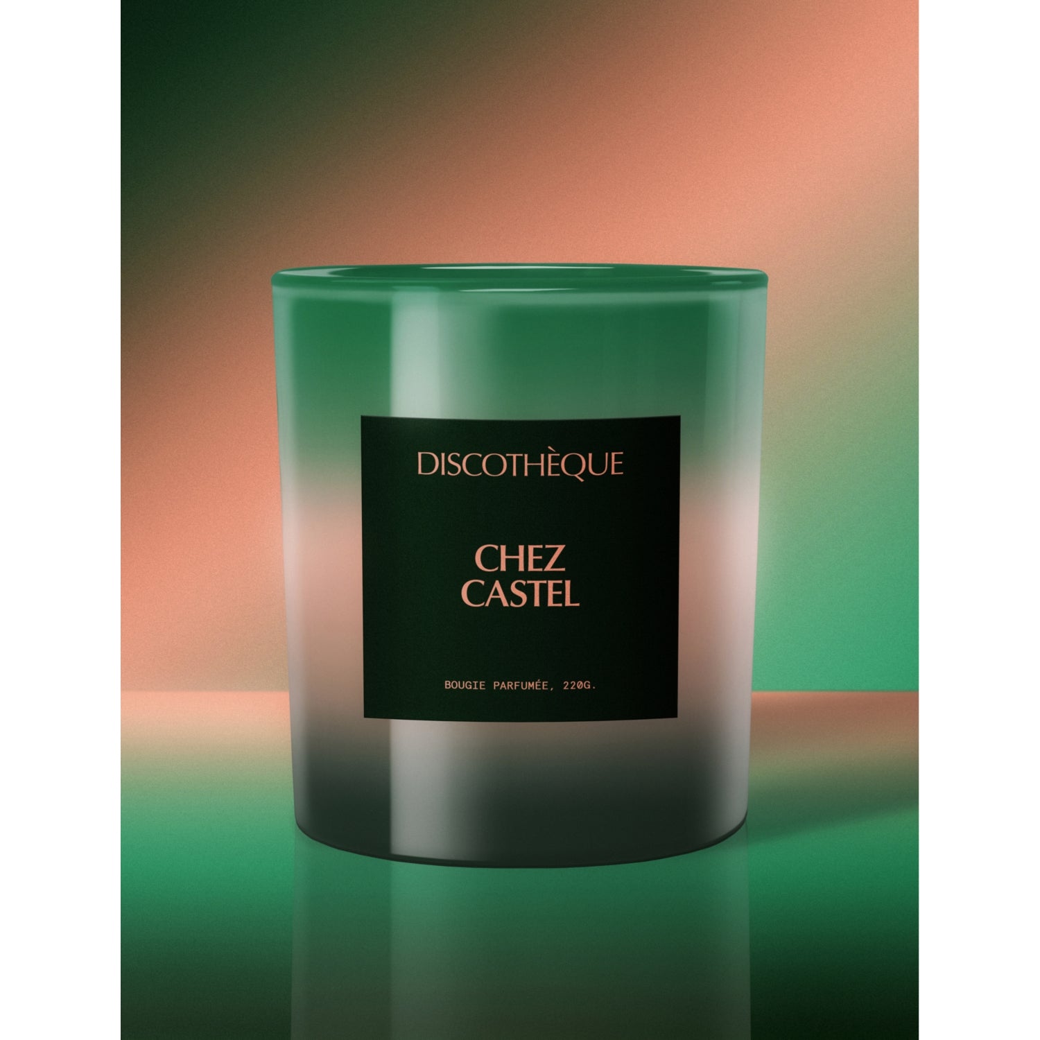 Chez Castel wax scented candle 220g - British product