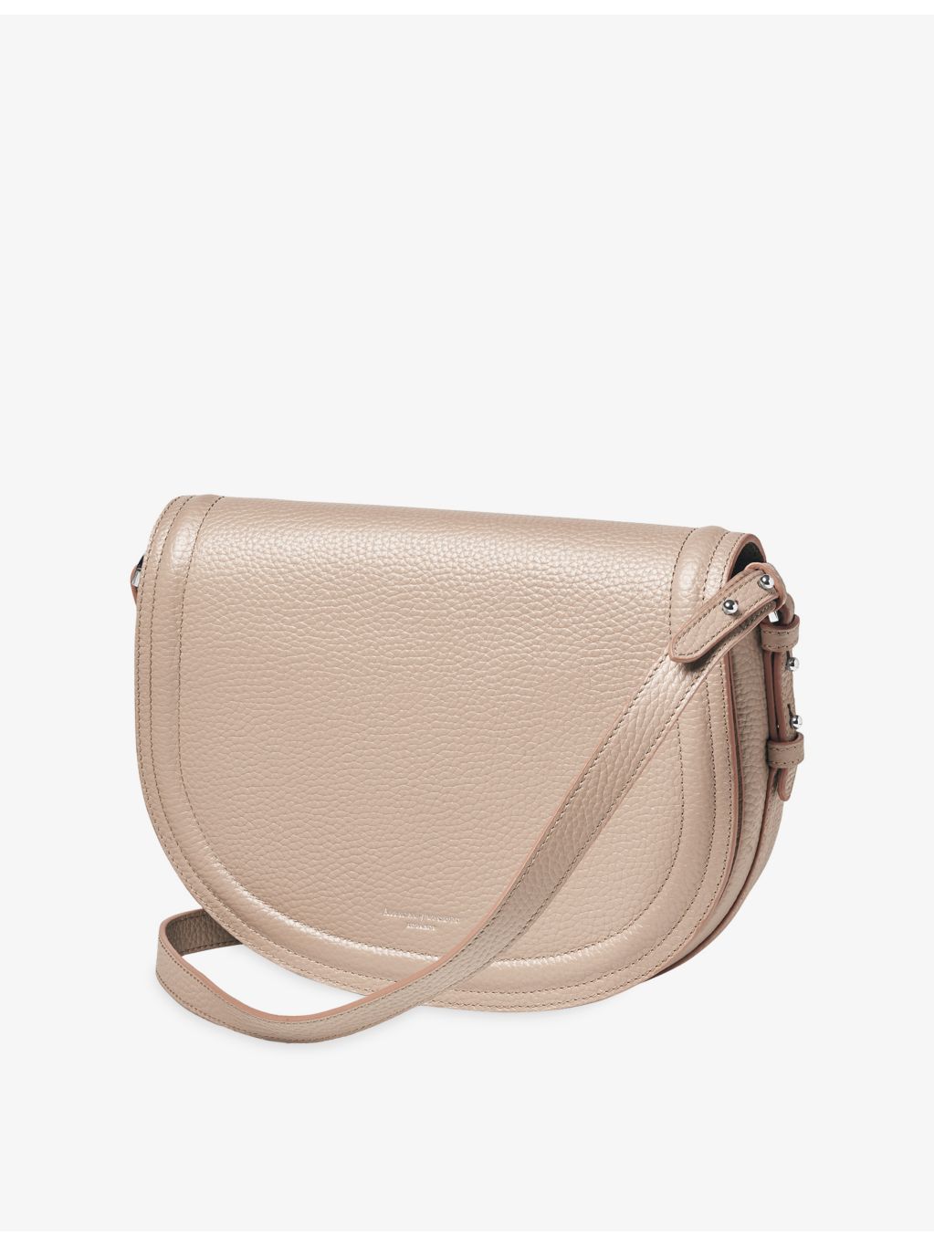 Aspinal of London Stella leather cross-body satchel large, imported from the UK