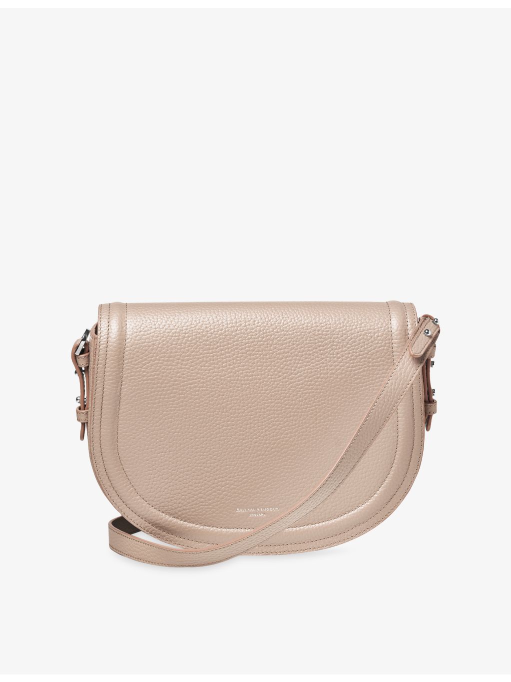 Aspinal of London Stella leather cross-body satchel large, imported from the UK