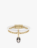 Bvlgari Serpenti Forever Extra-Small Brass, Leather and Quartz Charm Bracelet