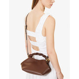 GANNI Bou small leather blend top-handle bag (British brand)