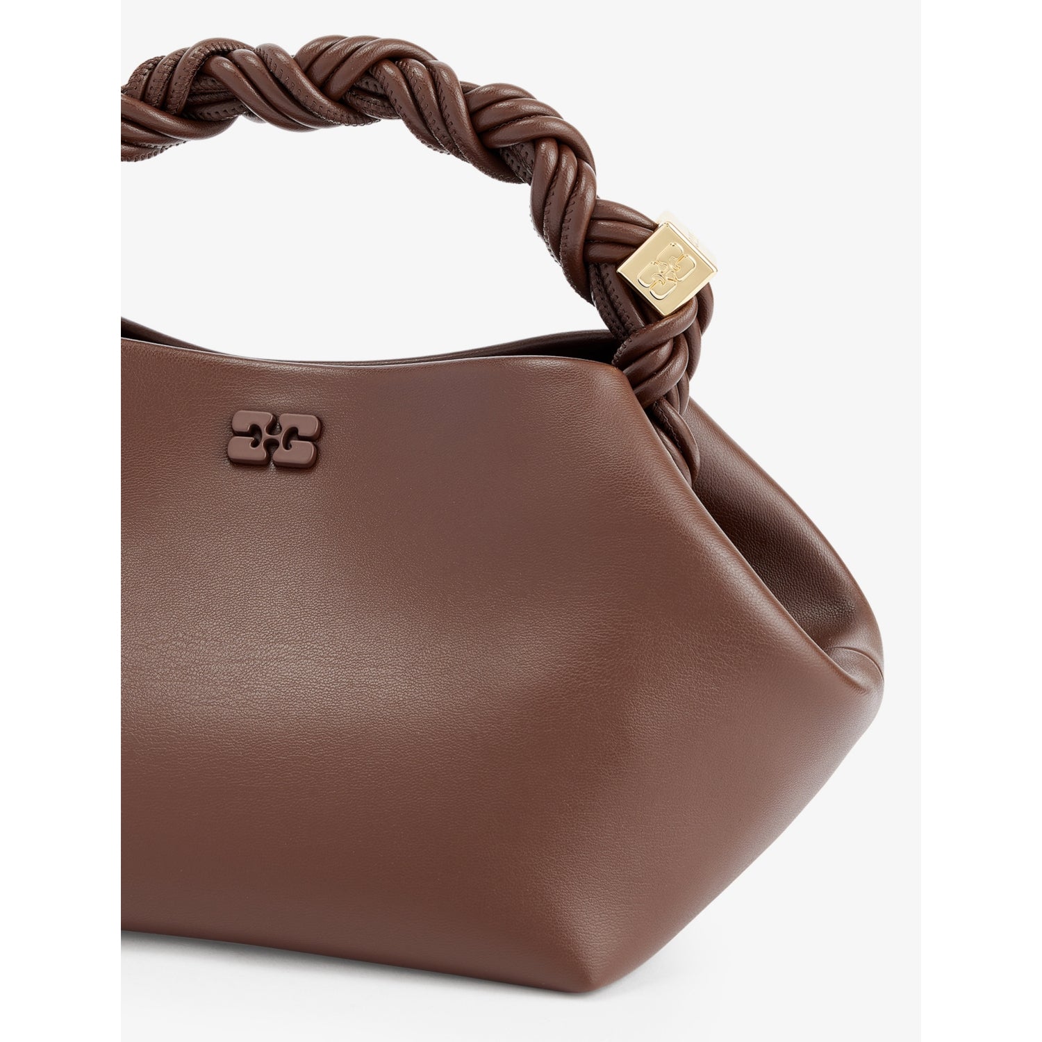 GANNI Bou small leather blend top-handle bag (British brand)