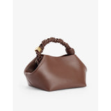 GANNI Bou small leather blend top-handle bag (British brand)