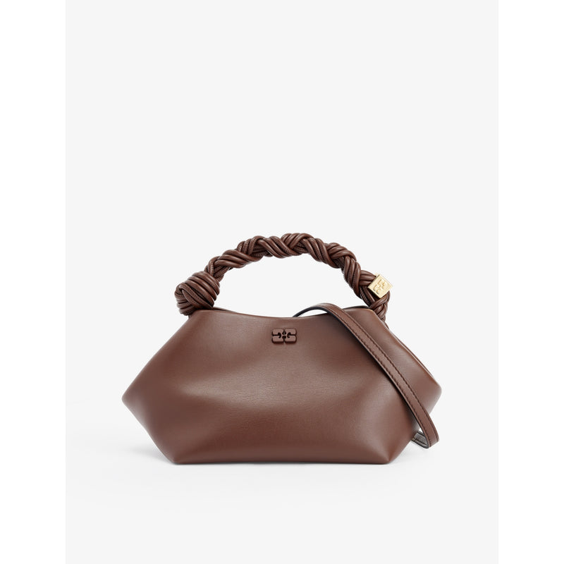 GANNI Bou small leather blend top-handle bag (British brand)