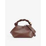 GANNI Bou small leather blend top-handle bag (British brand)