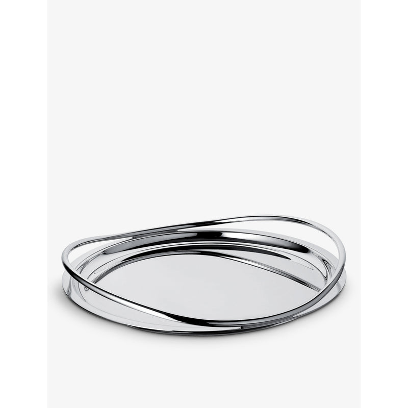 Christofle Vertigo silver-plated tray 39cm - British product