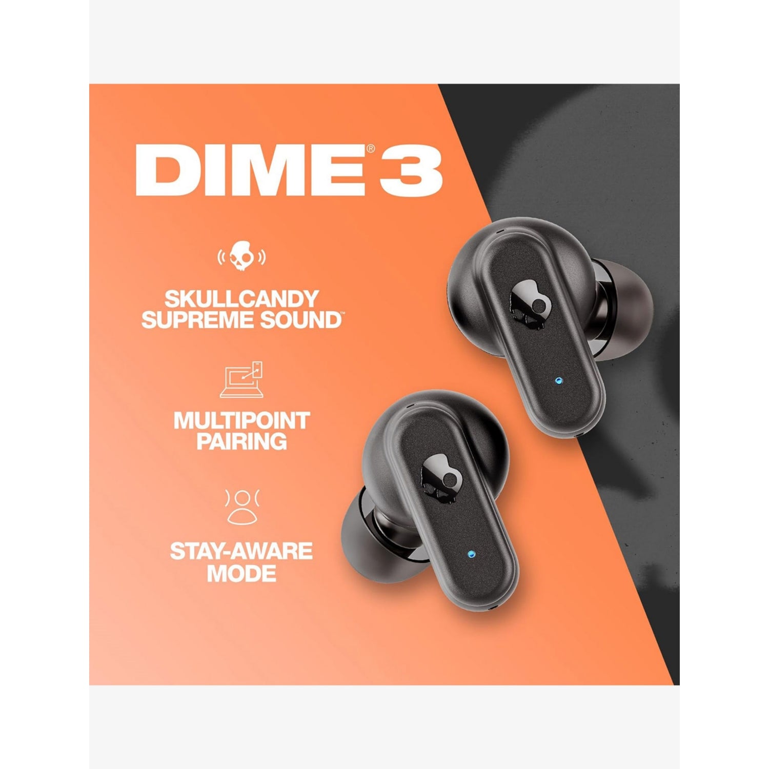 Skullcandy Dime 3 wireless earbuds (British brand)