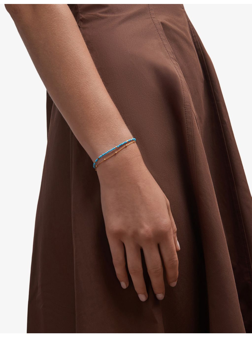 Astley Clarke Biography turquoise bracelet 18ct gold-plated sterling silver - British product