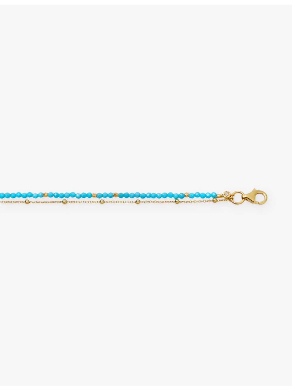 Astley Clarke Biography turquoise bracelet 18ct gold-plated sterling silver - British product