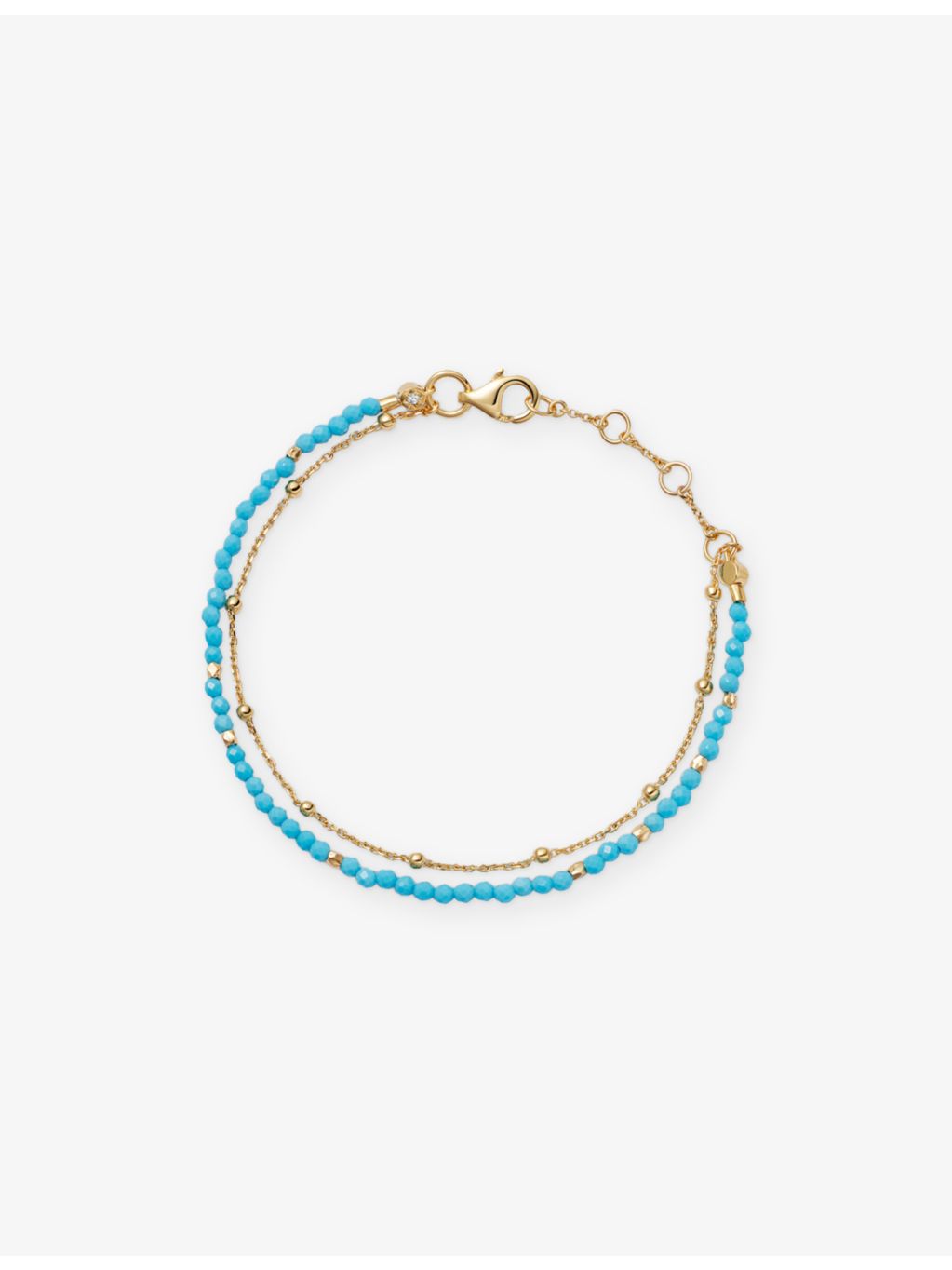 Astley Clarke Biography turquoise bracelet 18ct gold-plated sterling silver - British product