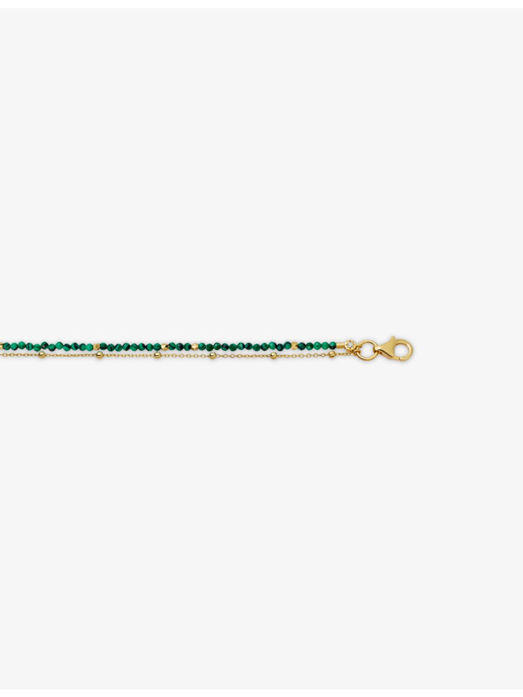 Astley Clarke malachite bracelet in 18ct gold plated sterling silver, UK version