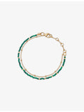 Astley Clarke malachite bracelet in 18ct gold plated sterling silver, UK version