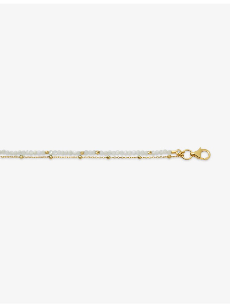 Astley Clarke gold plated mother-of-pearl bracelet - British product
