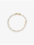 Astley Clarke gold plated mother-of-pearl bracelet - British product