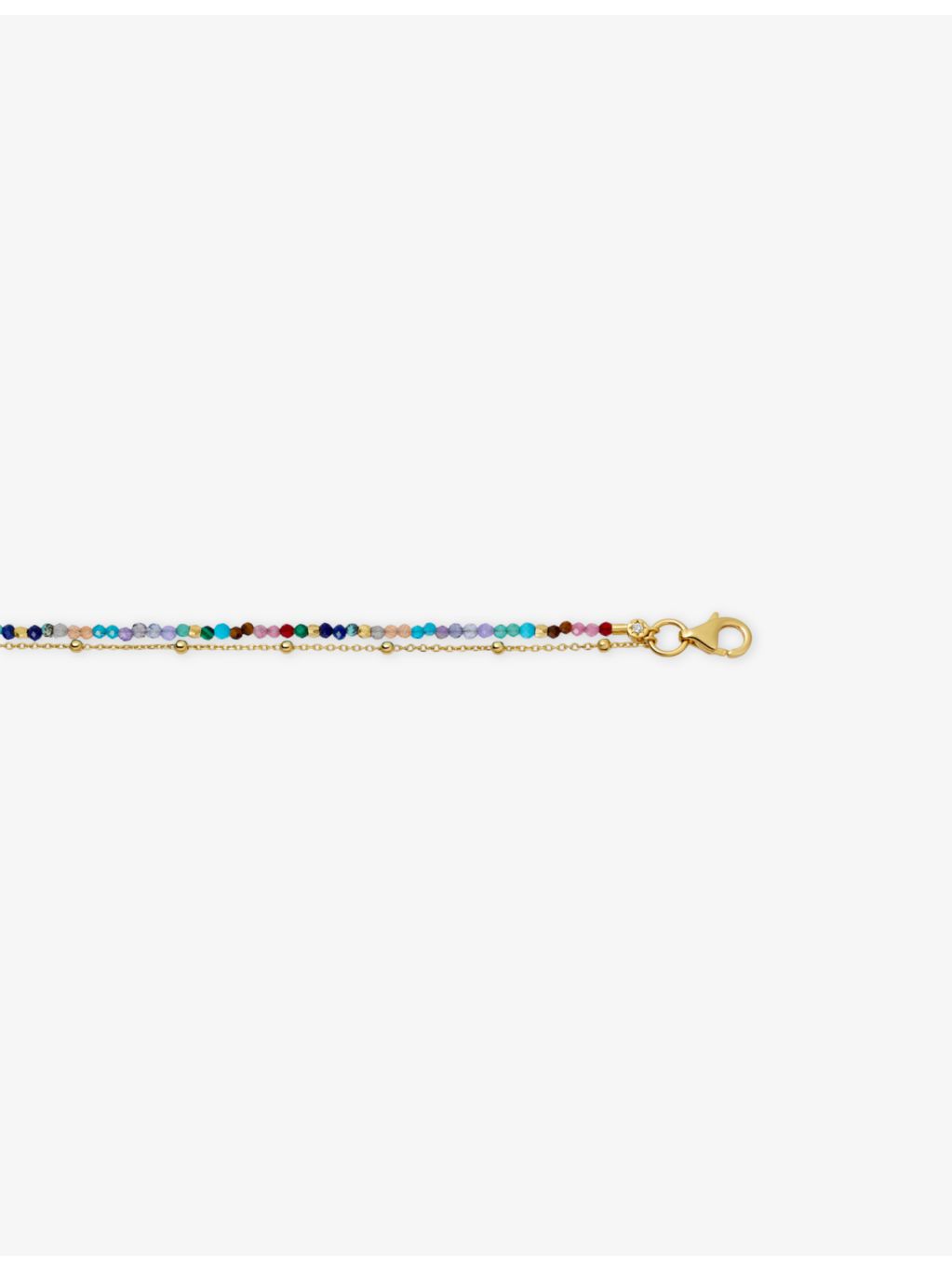 Astley Clarke multi gemstone bracelet, 18ct gold plated, UK version