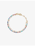 Astley Clarke multi gemstone bracelet, 18ct gold plated, UK version