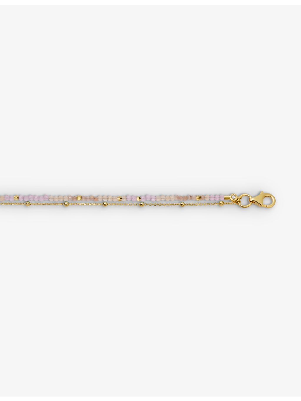 Astley Clarke pink chalcedony and rhodochrosite bracelet, imported from the UK