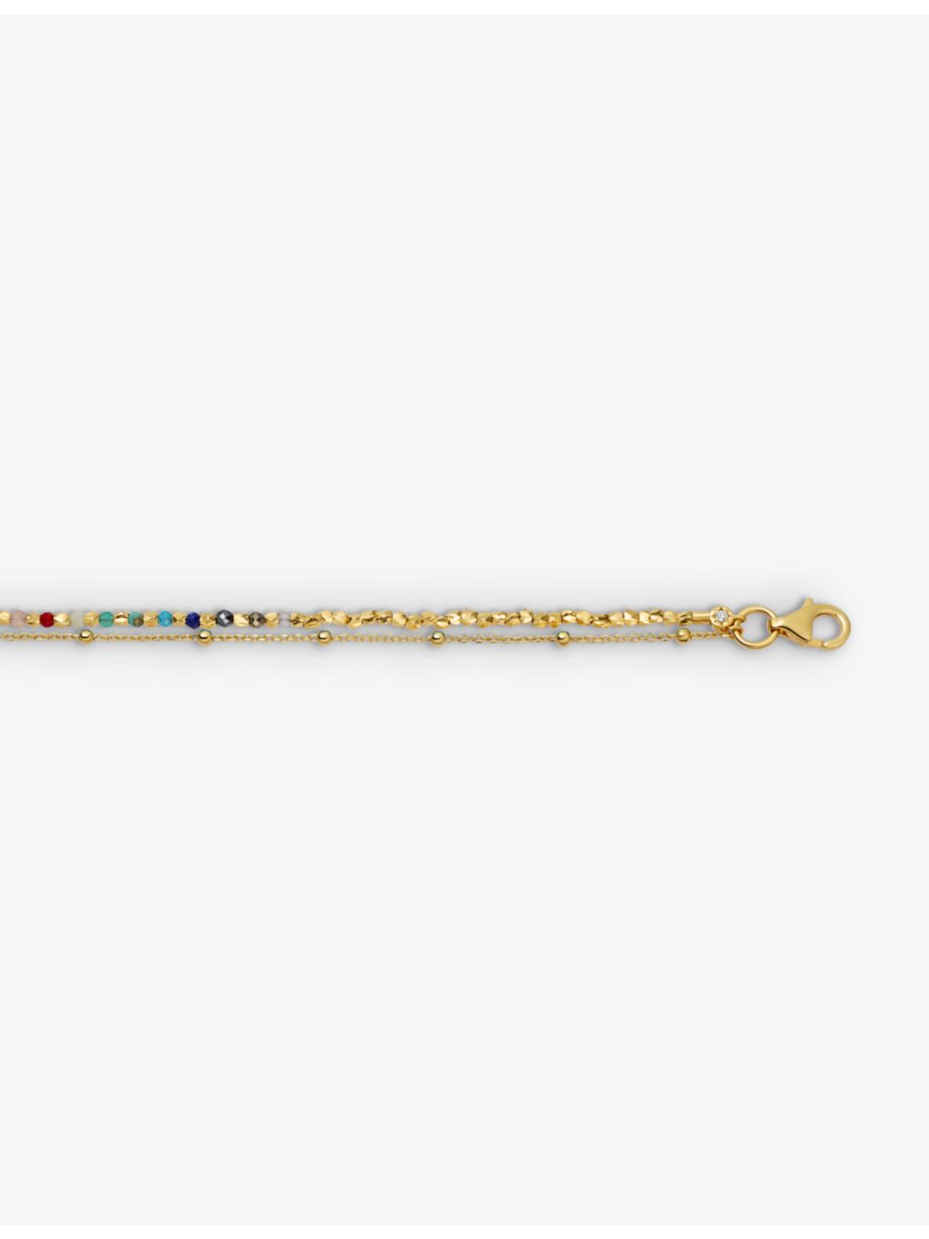 Astley Clarke rainbow gemstone bracelet gold plated sterling silver, UK version
