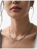 Astley Clarke multi gemstone necklace gold plated silver - British product
