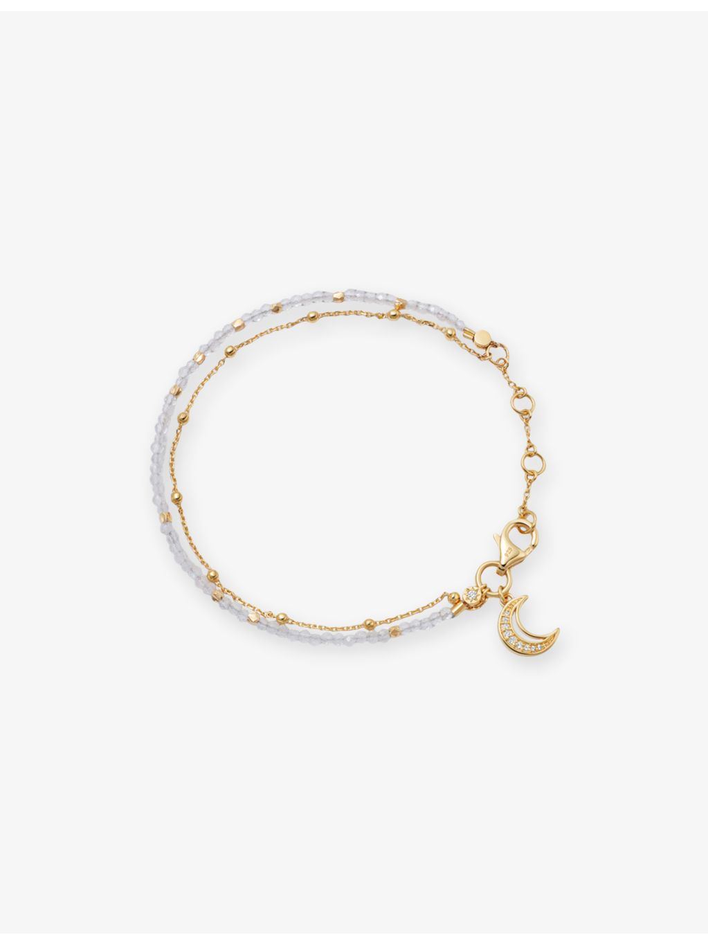 Astley Clarke moonstone charm bracelet (British brand)
