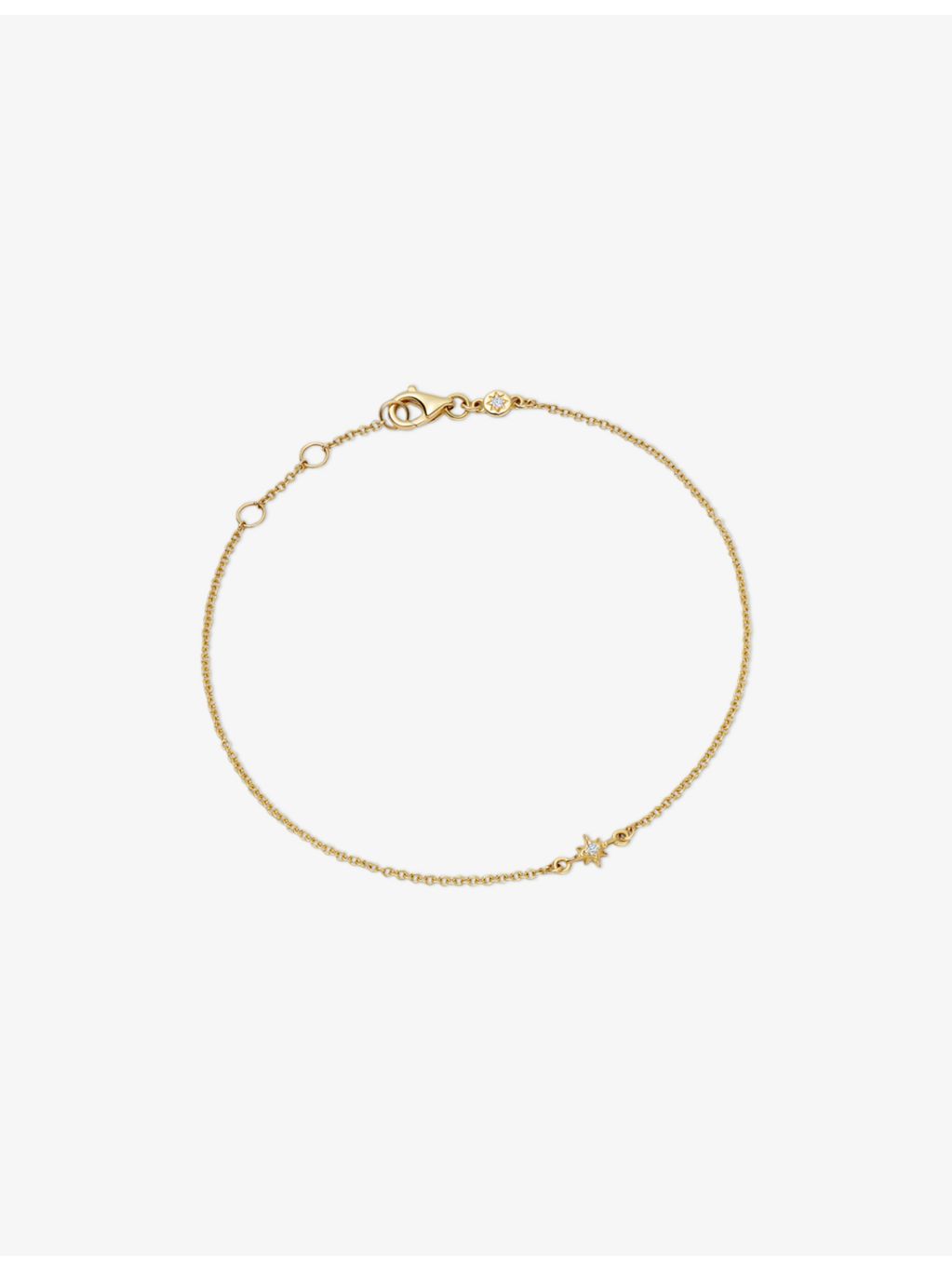 Astley Clarke 14ct yellow gold lab-grown diamond bracelet 16.5-18.5cm (British brand)