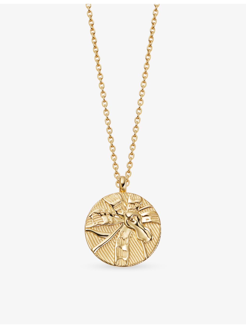 Astley Clarke Terra Loved 18ct gold plated locket necklace, UK version