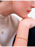 Astley Clarke U-Hoop necklace 18ct gold-plated sterling silver - British product
